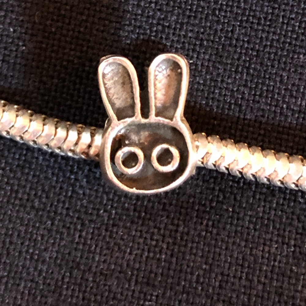 European Bracelet Charm- Pandora/Chamilia Style- Rabbit/ Bunny .925 Sterling